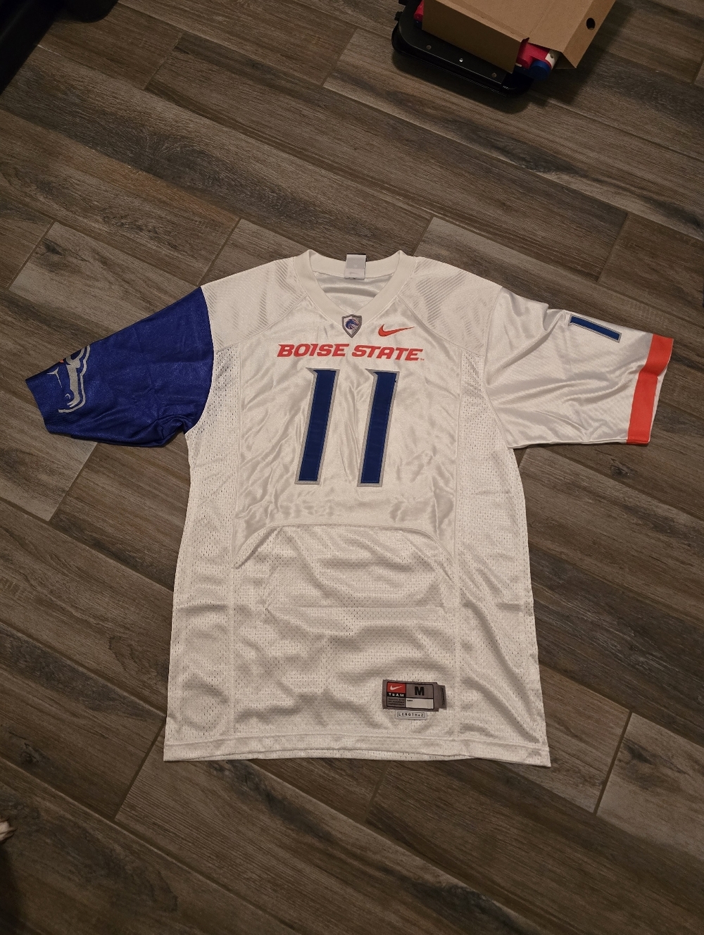 Boise State Broncos White Nike Football Jersey